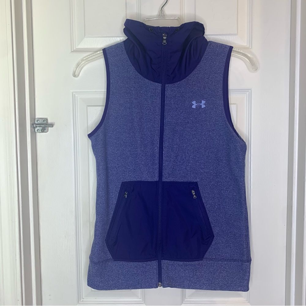 Under Armour UA Survivor Hybrid Women's Size S Purple Coldgear Infrared Zip Vest